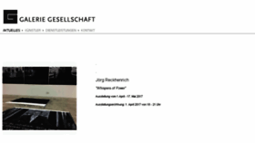 What Galerie-gesellschaft.de website looked like in 2017 (6 years ago)