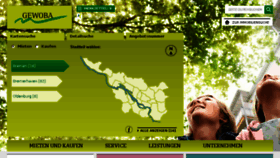What Gewoba.de website looked like in 2017 (8 years ago)