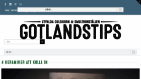 What Gotlandstips.se website looked like in 2017 (6 years ago)