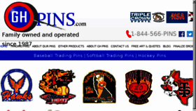 What Ghpins.com website looked like in 2017 (6 years ago)