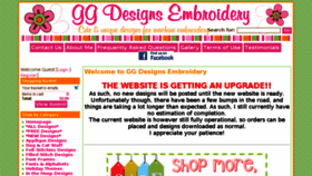 What Ggdesignsembroidery.com website looked like in 2017 (6 years ago)