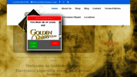 What Goldenvapors.com website looked like in 2017 (6 years ago)