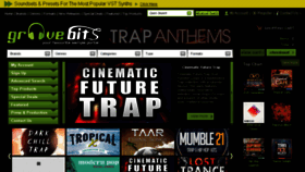 What Groovebits.com website looked like in 2017 (6 years ago)