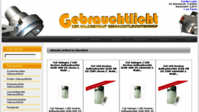 What Gebrauchtlicht.de website looked like in 2017 (6 years ago)