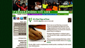 What Generationsforlife.org website looked like in 2017 (6 years ago)