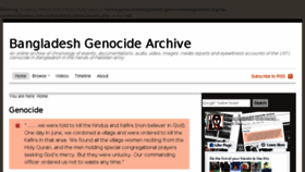 What Genocidebangladesh.org website looked like in 2017 (6 years ago)