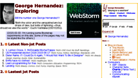 What Georgehernandez.com website looked like in 2017 (6 years ago)