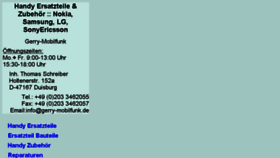 What Gerry-mobilfunk.de website looked like in 2017 (8 years ago)