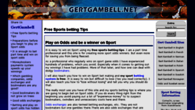 What Gertgambell.net website looked like in 2017 (6 years ago)
