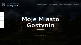 What Gostynin.pl website looked like in 2017 (6 years ago)