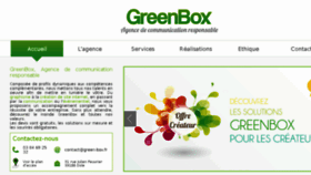 What Green-box.fr website looked like in 2017 (6 years ago)