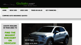 What Goauto.com website looked like in 2017 (6 years ago)