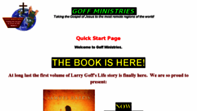 What Goffministries.org website looked like in 2017 (6 years ago)