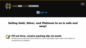 What Goldandsilverexchange.com website looked like in 2017 (6 years ago)