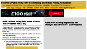 What Goldminerpulse.com website looked like in 2017 (6 years ago)
