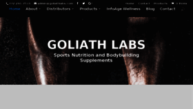 What Goliathlabs.com website looked like in 2017 (7 years ago)