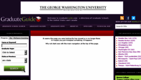 What Graduateguide.com website looked like in 2017 (6 years ago)