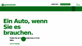What Greenwheels.de website looked like in 2017 (6 years ago)