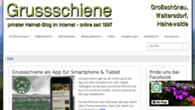 What Grussschiene.de website looked like in 2017 (6 years ago)