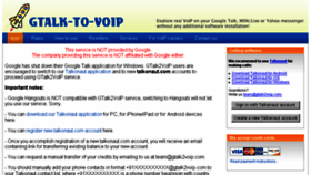 What Gtalk2voip.com website looked like in 2017 (6 years ago)