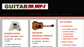 What Guitarburn.com website looked like in 2017 (6 years ago)
