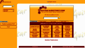 What Guitar-directory.com website looked like in 2017 (6 years ago)