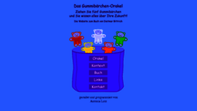 What Gummibaerchen-orakel.ch website looked like in 2017 (6 years ago)