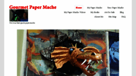 What Gourmetpapermache.com website looked like in 2017 (6 years ago)
