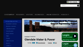 What Glendalewaterandpower.com website looked like in 2017 (6 years ago)