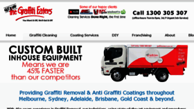 What Graffitieaters.com.au website looked like in 2017 (6 years ago)
