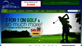 What Golfthis.com website looked like in 2017 (6 years ago)