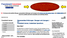 What Grammatik.franzoesisch-autodidakt.de website looked like in 2017 (6 years ago)