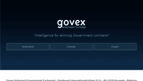 What Govex.be website looked like in 2017 (6 years ago)