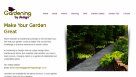 What Gardeningbydesign.co.uk website looked like in 2017 (6 years ago)