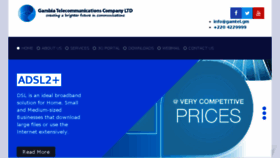 What Gamtel.gm website looked like in 2017 (8 years ago)