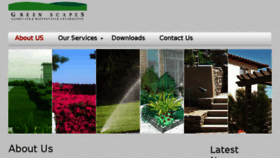 What Greenscapes.ae website looked like in 2017 (6 years ago)