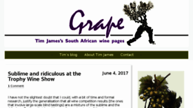 What Grape.co.za website looked like in 2017 (6 years ago)