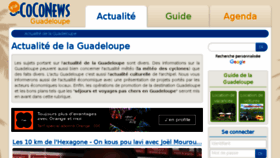 What Guadeloupe.coconews.com website looked like in 2017 (6 years ago)