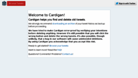 What Gocardigan.com website looked like in 2017 (6 years ago)