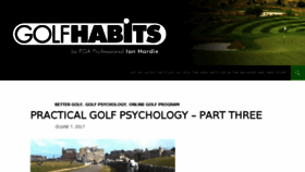 What Golfhabits.com website looked like in 2017 (6 years ago)