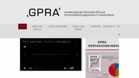 What Gpra.de website looked like in 2017 (6 years ago)