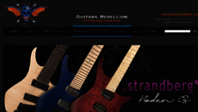 What Guitarsrebellion.com website looked like in 2017 (6 years ago)