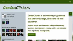 What Gardenclickers.co.uk website looked like in 2017 (6 years ago)