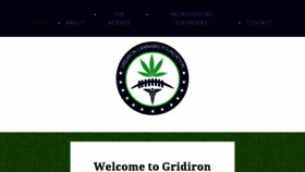 What Gridironcannabis.org website looked like in 2017 (6 years ago)