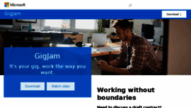 What Gigjam.com website looked like in 2017 (6 years ago)