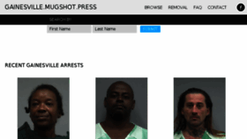 What Gainesville.mugshot.press website looked like in 2017 (6 years ago)