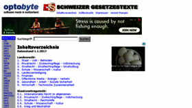 What Gesetze.ch website looked like in 2017 (6 years ago)