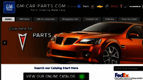 What Gm-car-parts.com website looked like in 2017 (6 years ago)
