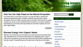 What Greenlivinganswers.com website looked like in 2017 (6 years ago)