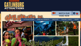 What Gatlinburg-attractions.com website looked like in 2017 (6 years ago)